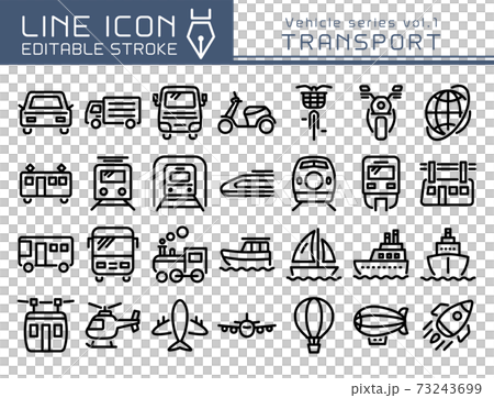 Line Icon交通工具系列Vol.1運輸 73243699