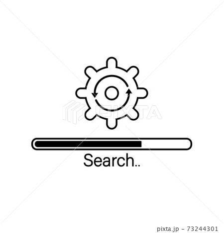 Loading process. Update system icon. Concept of upgrade application progress icon for graphic and web design. Upgrade Update system icon. 73244301