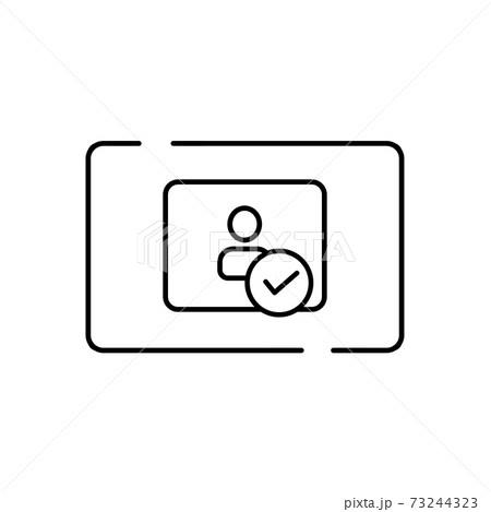 Mobile phone icon and approved, confirm, done, tick, completed symbol. Phone confirmation icon. Mobile phone icon with check sign. 73244323