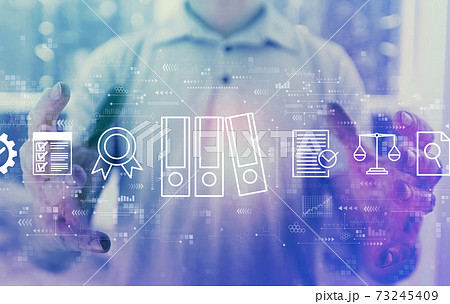 Compliance theme with young man 73245409