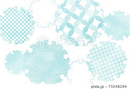 Japanese Style Background Material Japanese Stock Illustration