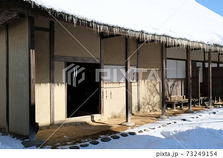 江戸時代中期の武家屋敷(雪景色) 江戸時代中期の武家屋敷(雪景色) 73249154