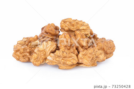 Walnuts isolated on white background. Walnuts isolated on white background. 73250428