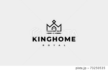 Home King Royal logo Design Vector illustration 73250535