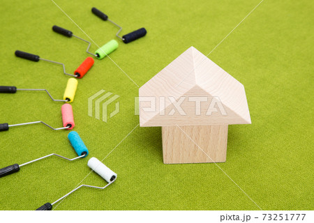 住宅の外壁塗装工事　塗装色選び　イメージ 73251777