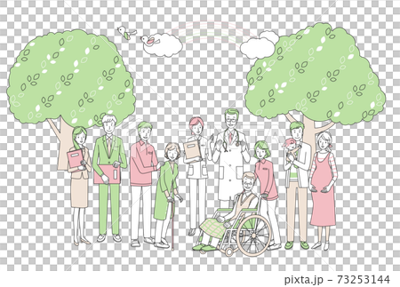 介護と病院関係の人々 73253144