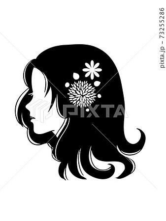 Side profile silhouette - Stock Illustration [73255286] - PIXTA
