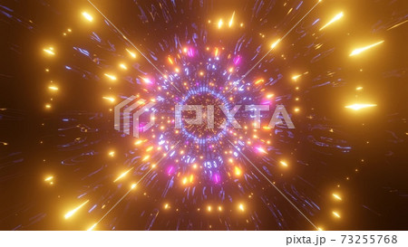 Color changing glowing sci-fi tunnel 3d illustration design artwork background wallpaper Color changing glowing sci-fi tunnel 3d illustration design artwork background wallpaper 73255768