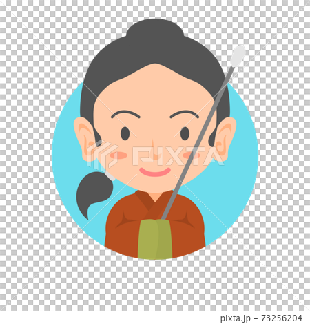 飛鳥時代・奈良時代の女官のアイコン 飛鳥時代・奈良時代の女官のアイコン 73256204