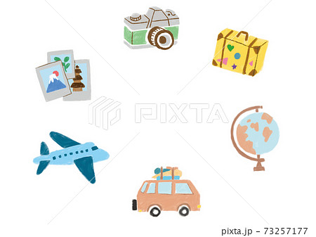 旅のイラストセット 73257177