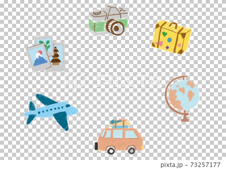 旅のイラストセット 73257177