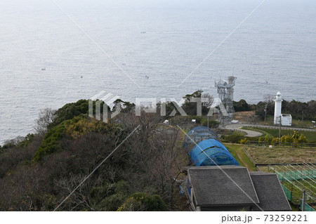 越前町水仙ランドからの眺め。 日本海と船。 越前町水仙ランドからの眺め。 日本海と船。 73259221