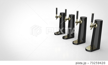 beer tower white background multiple right 3D beer tower white background multiple right 3D 73259420