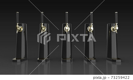 beer tower black background multiple center 3D beer tower black background multiple center 3D 73259422