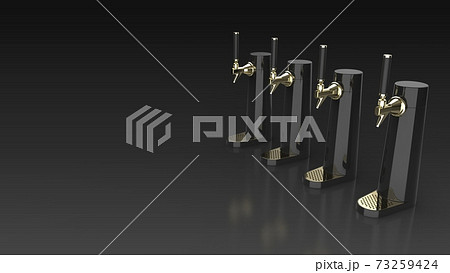 beer tower black background multiple right 3D beer tower black background multiple right 3D 73259424
