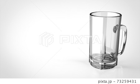 beer mug white background one right angled 3D beer mug white background one right angled 3D 73259431