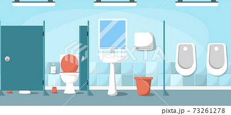 Interior of a clean empty sanitary room Interior of a clean empty sanitary room 73261278