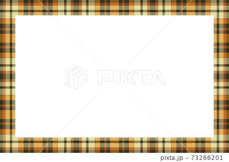 Vintage frame vector. Scottish border pattern retro style. Tartan plaid ornament. 73266201