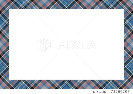 Vintage frame vector. Scottish border pattern retro style. Tartan plaid ornament. 73266207