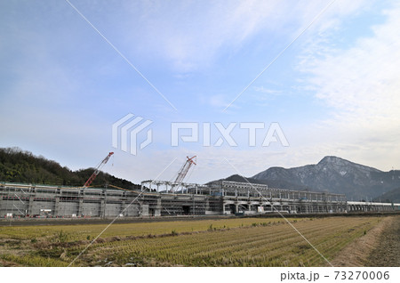 建設中の北陸新幹線南越駅 建設中の北陸新幹線南越駅 73270006