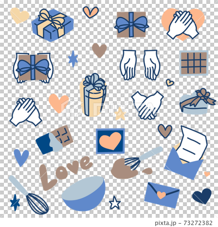 バレンタインイラストのイラスト素材
