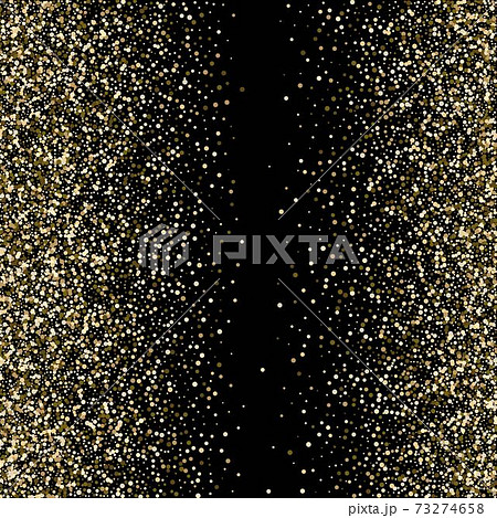 Vector gold glitter confetti pattern on white background. Shine premium wallpaper for vip greeting card. eps 10 73274658