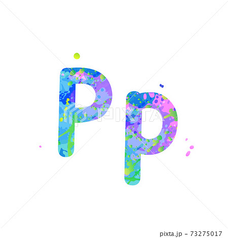 PM Pink Purple Blue White Uppercase Lowercase Modern Creative