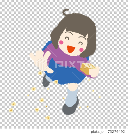 Setsubun豆Maki Fukuzu女孩插畫素材 Setsubun豆Maki Fukuzu女孩插畫素材 73276492