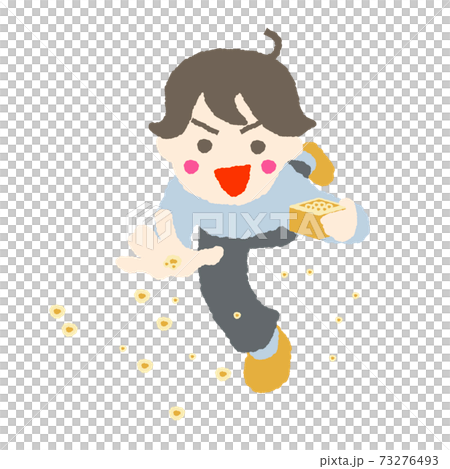 Setsubun豆Maki Fukuzu男孩插圖素材 Setsubun豆Maki Fukuzu男孩插圖素材 73276493