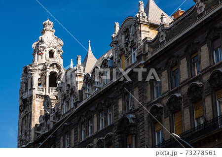 ハンガリー　ブダペスト　ペシュト地区の街並み	 73278561