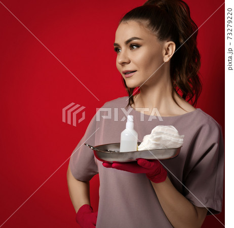 Young smiling pretty woman doctor gynecologist in Young smiling pretty woman doctor gynecologist in 73279220