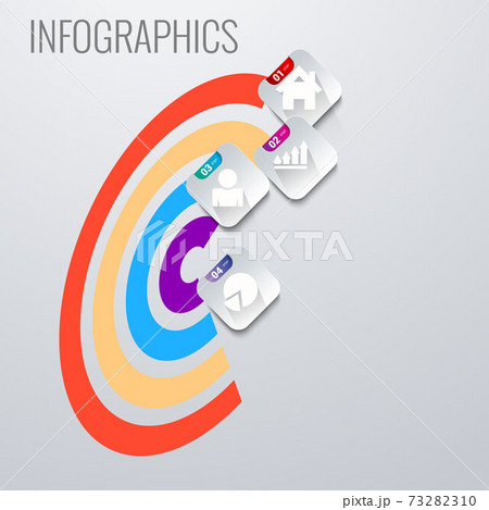 Infographic business concept vector illustration. Creative infographic layout. Infograph vector concept. Abstract infographic elements. 73282310