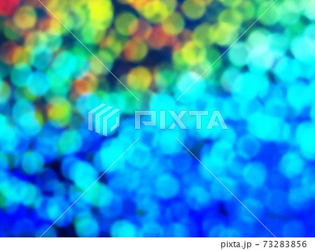 カラフルなグラデーションイルミネーション 青系 背景イメージ 他系色ありますのイラスト素材