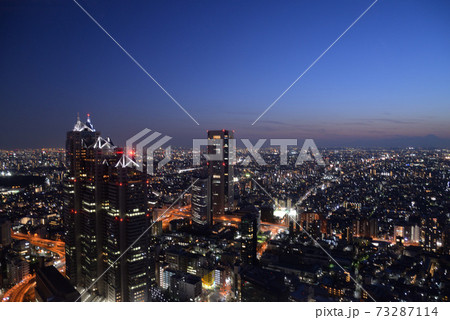 東京都庁北展望室からの夜景 東京都庁北展望室からの夜景 73287114