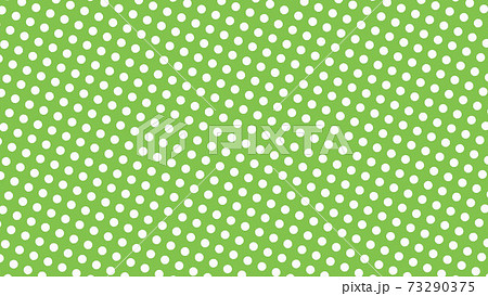 水玉模様 緑 白デザインテクスチャーのイラスト素材