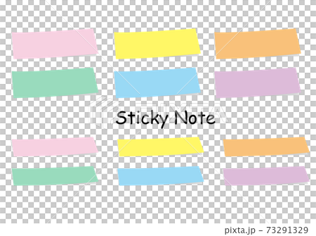 Color Sticky Notes Stock Illustration - Download Image Now - Adhesive Note,  Small, Note - Message - iStock