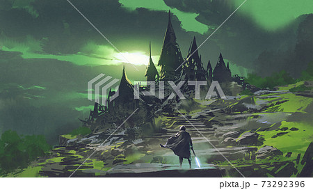 the mysterious abandoned castle 73292396