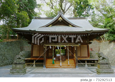 正面からの五所神社御神殿／神奈川県足柄下郡湯河原町 73292513