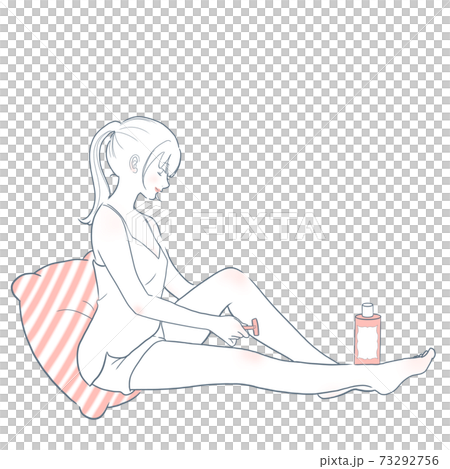 Woman who treats unwanted hair / Pink ① Woman who treats unwanted hair / Pink ① 73292756