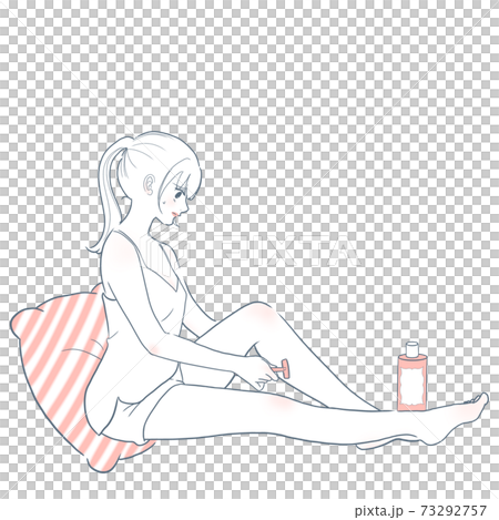 Woman who treats unwanted hair / Pink ② Woman who treats unwanted hair / Pink ② 73292757