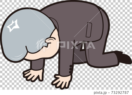 挫折するシニア男性ビジネスマン 73292787