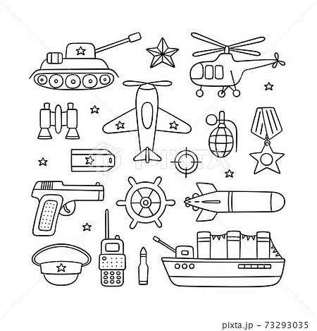 Objects for Defender of the Fatherland Day 23 february and Victory day 9 may. 73293035
