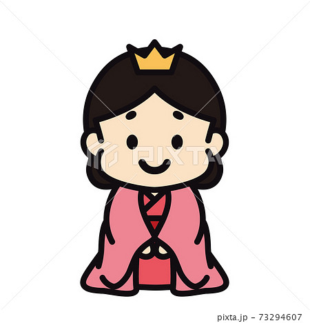 かわいいお雛様 73294607