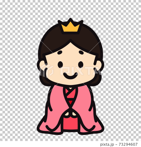 かわいいお雛様 73294607