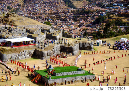 南米ペルーのクスコで行われる太陽の祭りインティライミ祭インティライミ, クスコ, ペルー, インカ, 73295503
