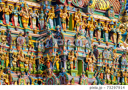 Meenakshi Sundareswarar Temple in Madurai.... - Stock Photo [73297914] -  PIXTA