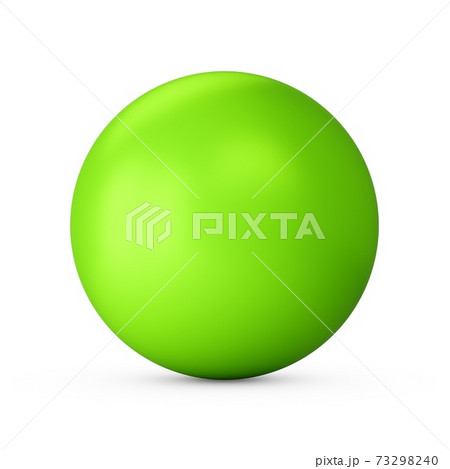 3d rendering Green Glossy Sphere on white background 3d rendering Green Glossy Sphere on white background 73298240