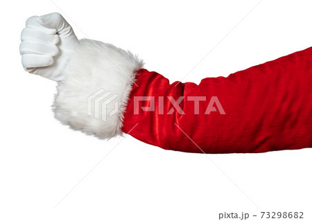 Santa Claus hand isolated on white background 73298682