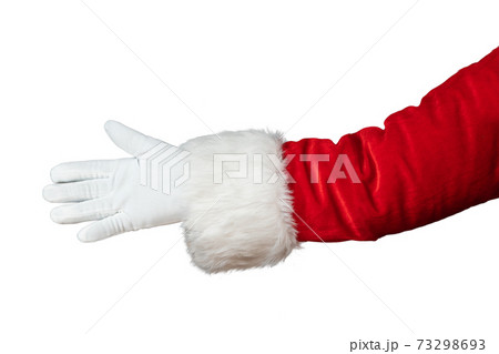 Santa Claus hand isolated on white background 73298693