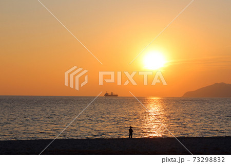 虹が浜の夕日 虹が浜の夕日 73298832